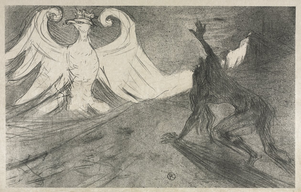 Projekt für Frontispiz zu: Am Fuße des Sinai, 1898 von Henri de Toulouse Lautrec