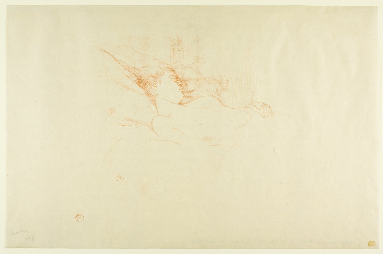Schlaf von Henri de Toulouse Lautrec