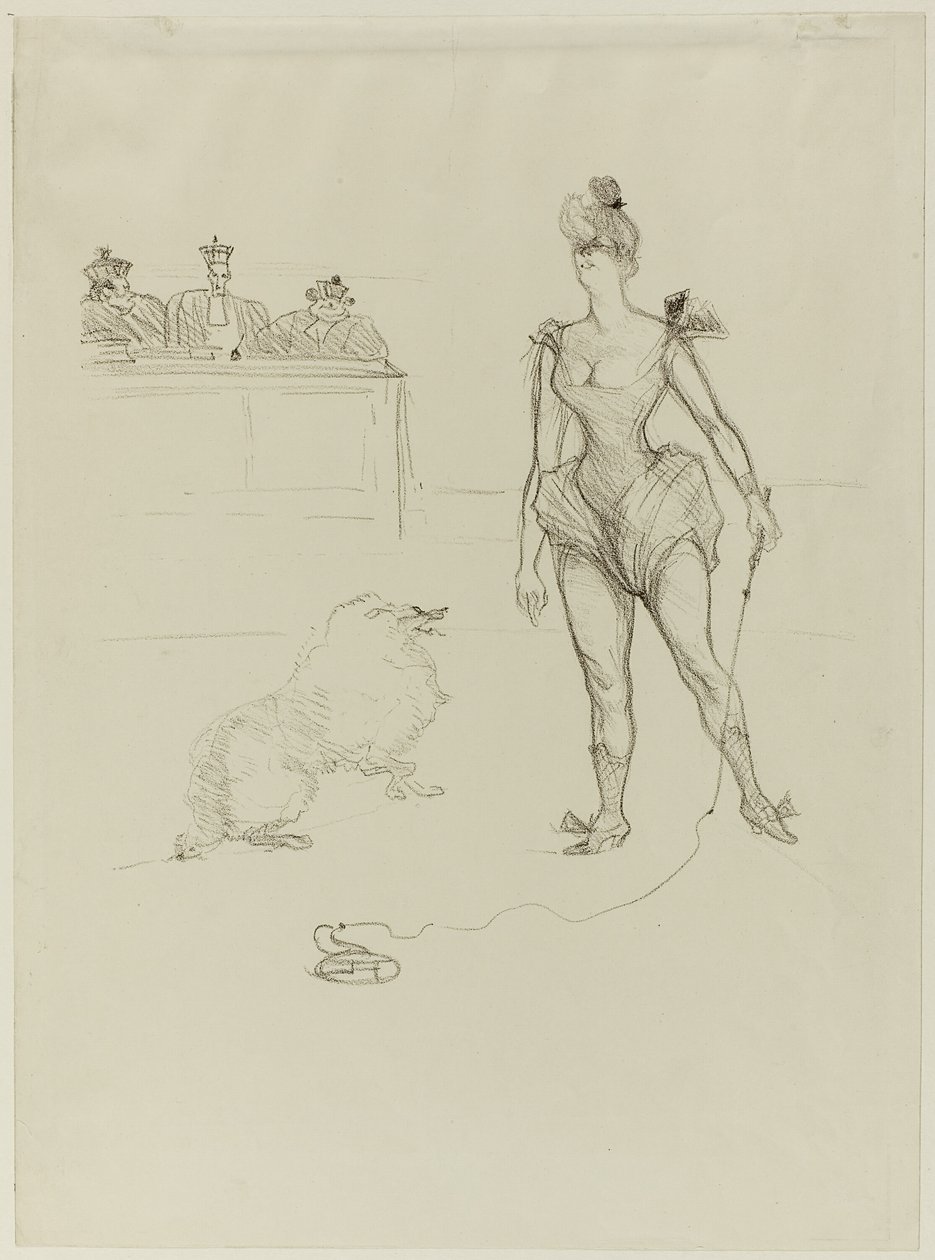 Der Tierbändiger vor dem Tribunal von Henri de Toulouse Lautrec