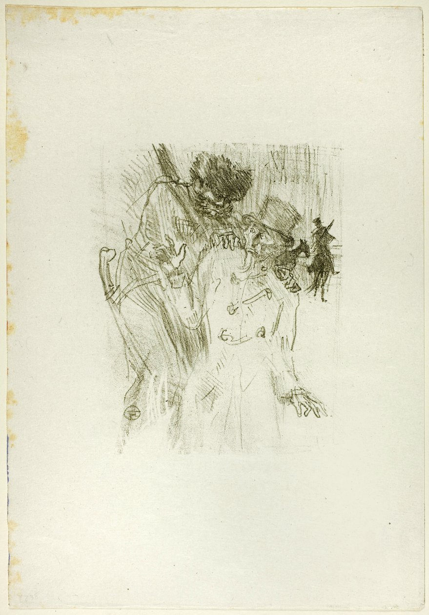 Die Verhaftung von Schlomé Fuss, aus Am Fuße des Sinai von Henri de Toulouse Lautrec