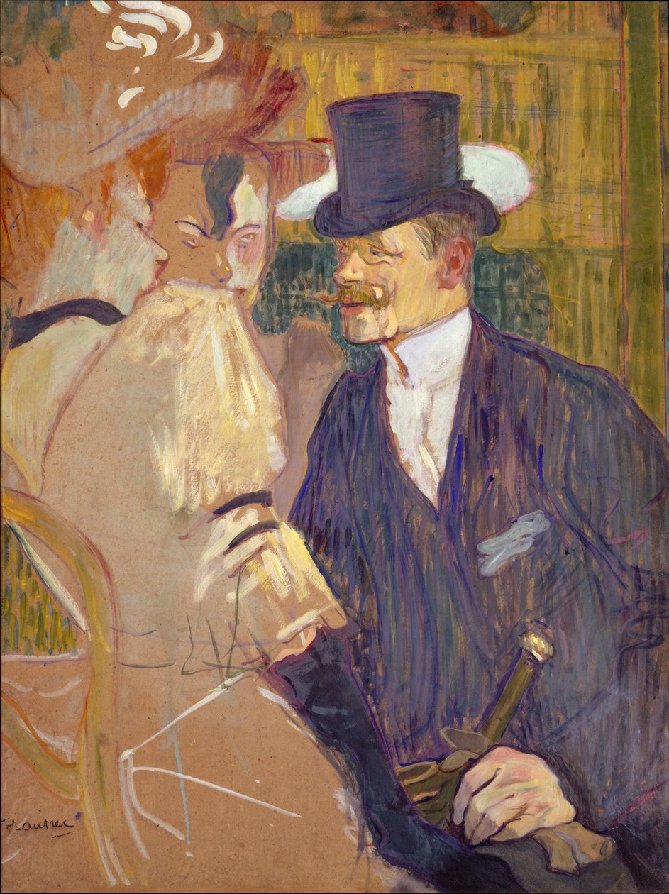 Der Engländer im Moulin Rouge, 1892 von Henri de Toulouse Lautrec