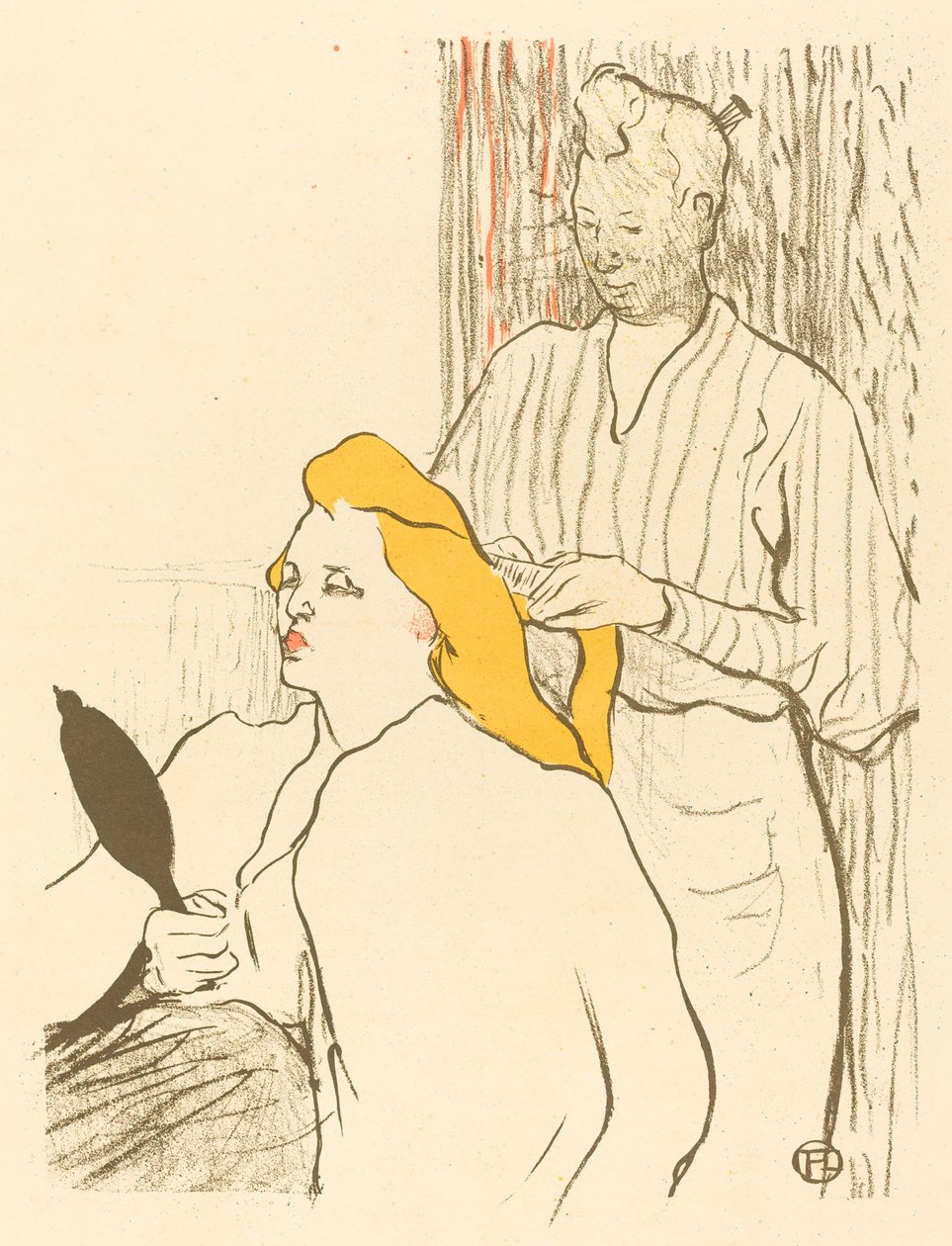 Der Friseur - Programm für das Théâtre Libre von Henri de Toulouse Lautrec