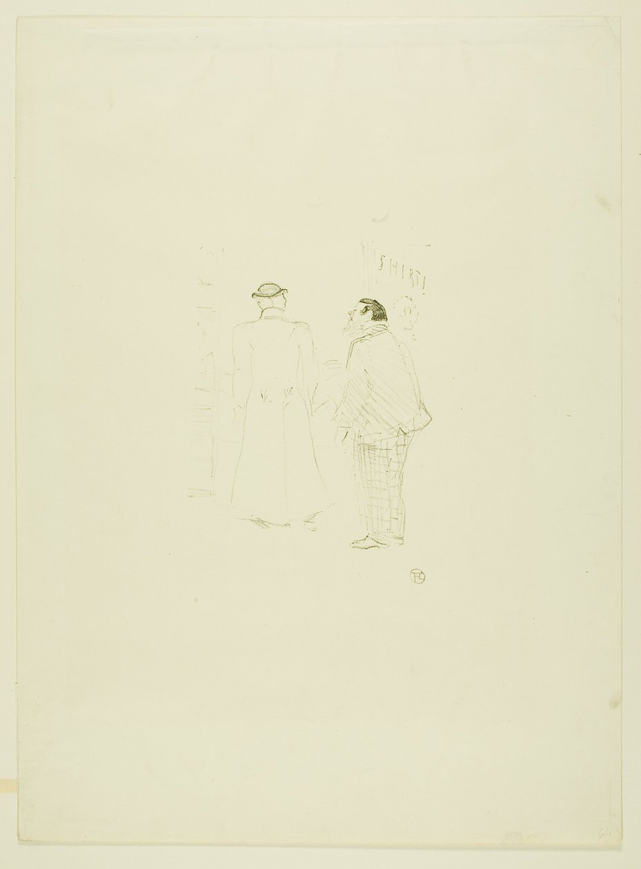 Der Hauptverkäufer bei Jourdan und Brown von Henri de Toulouse Lautrec