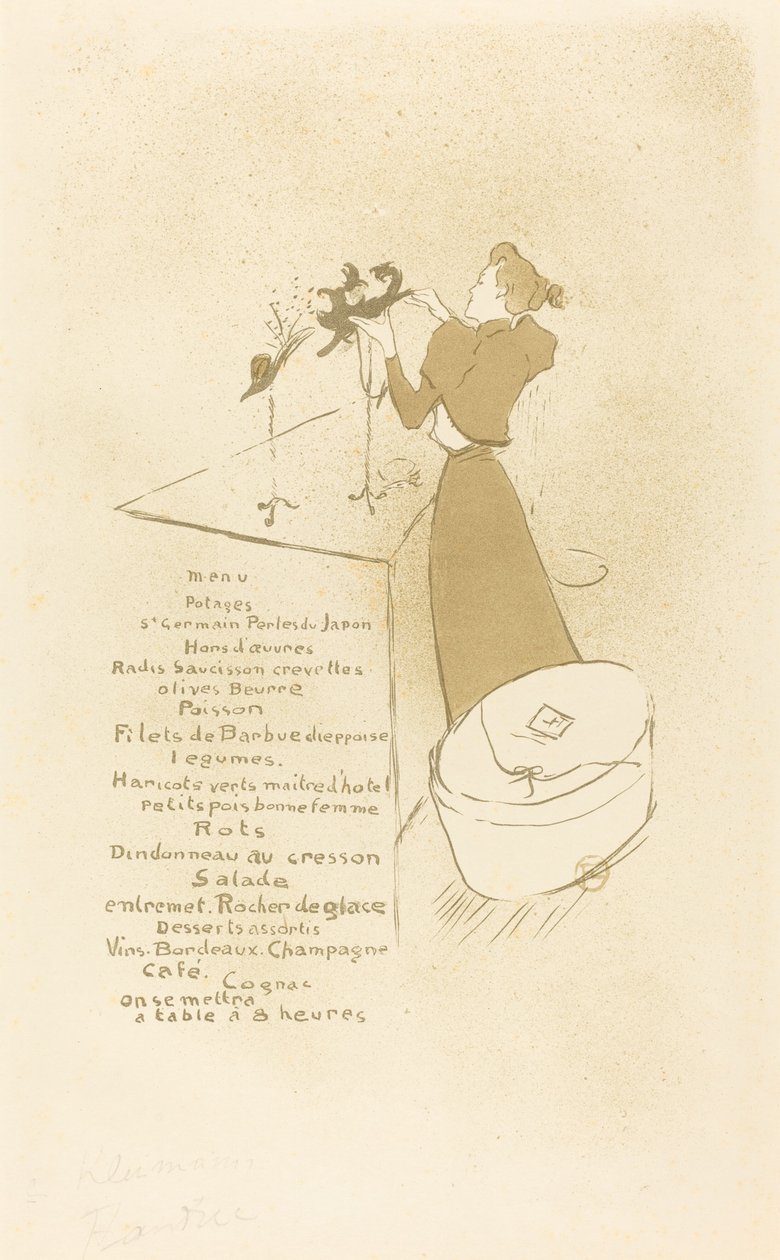 Die Modistin (La Modiste - Renée Vert) von Henri de Toulouse Lautrec