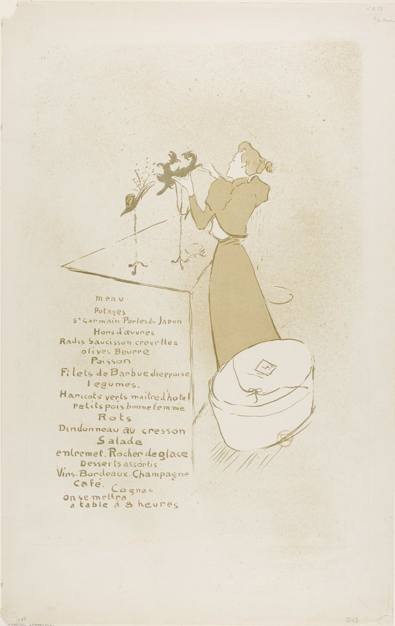 Die Modistin, Renée Vert von Henri de Toulouse Lautrec