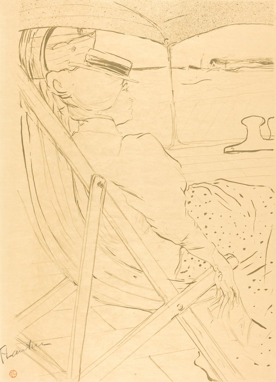 Die Passagierin aus Kabine 54 - Segeln auf einer Yacht, 1896 von Henri de Toulouse Lautrec