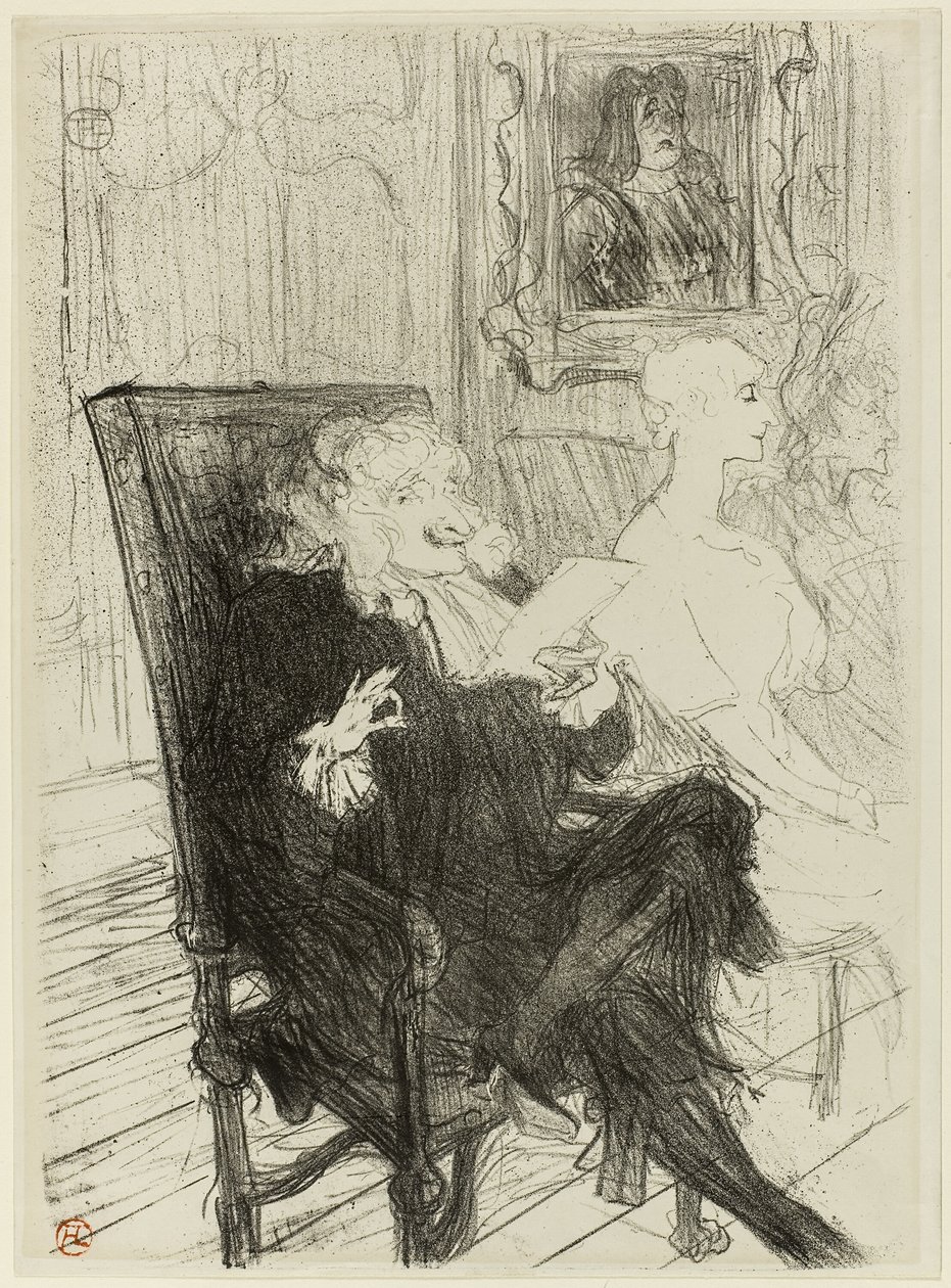 Truffier und Moreno, in Les Femmes Savantes von Henri de Toulouse Lautrec