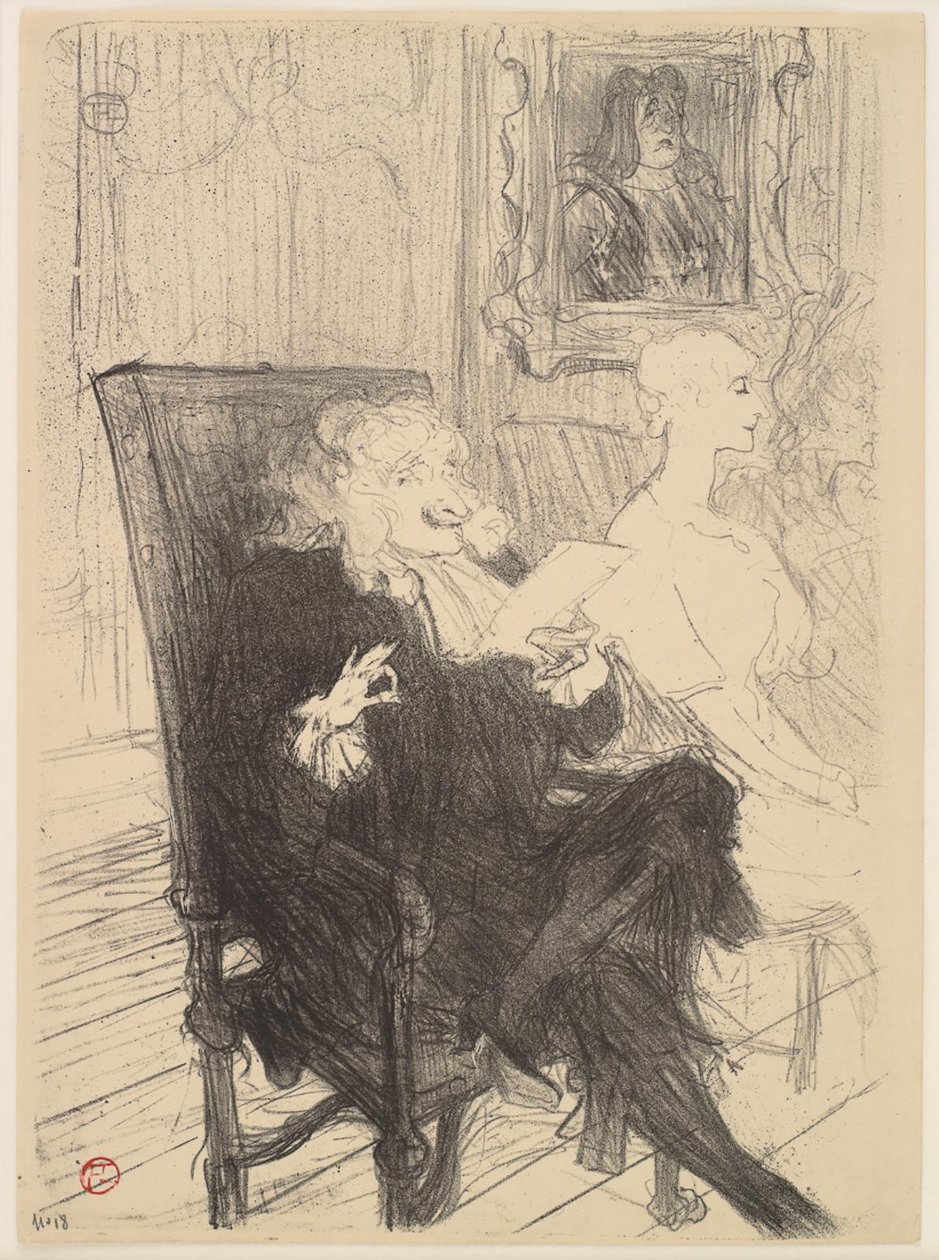 Truffier und Moreno, in Les Femmes Savantes von Henri de Toulouse Lautrec