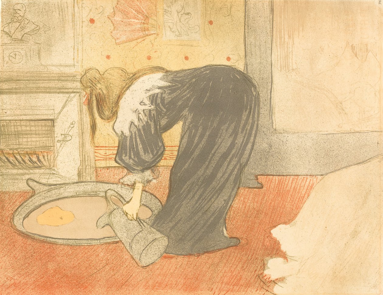 Frau in der Wanne Femme au tub, 1896 von Henri de Toulouse Lautrec