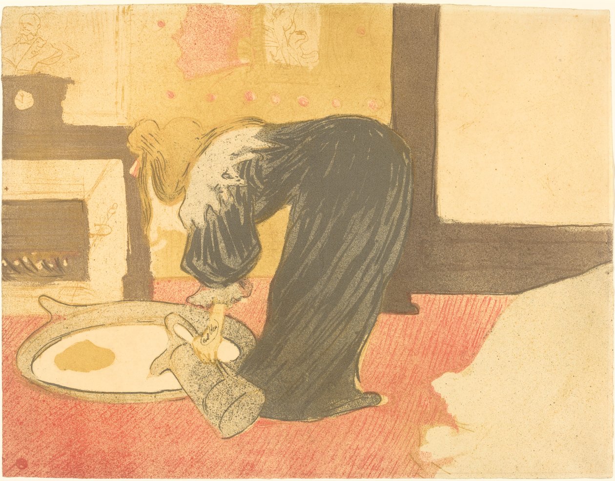 Frau in der Wanne Femme au tub, 1896 von Henri de Toulouse Lautrec