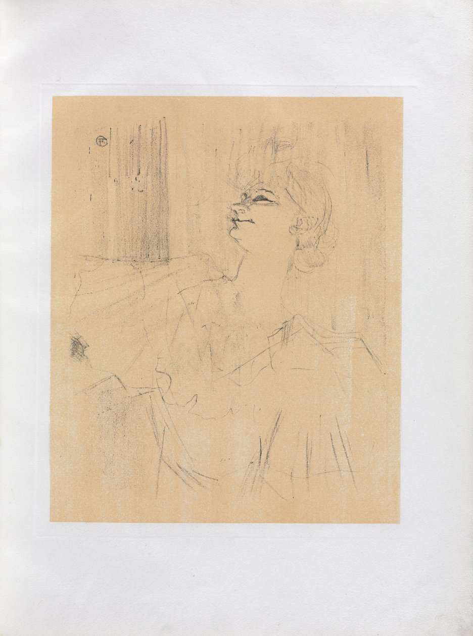 Yvette Guilbert-Englische Serie: Menilmontant von Bruant von Henri de Toulouse Lautrec