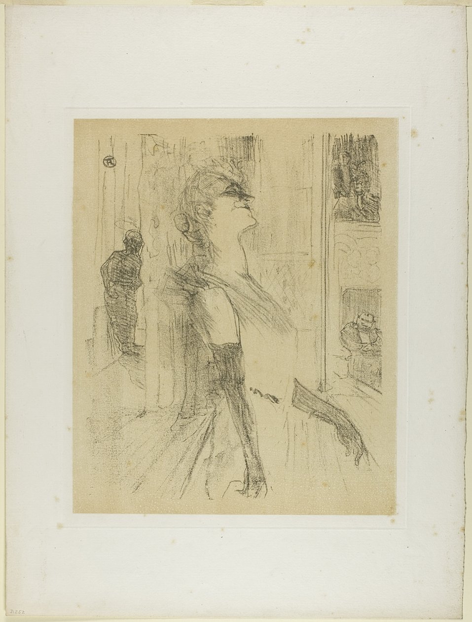 Yvette Guilbert auf der Bühne, aus Yvette Guilbert von Henri de Toulouse Lautrec