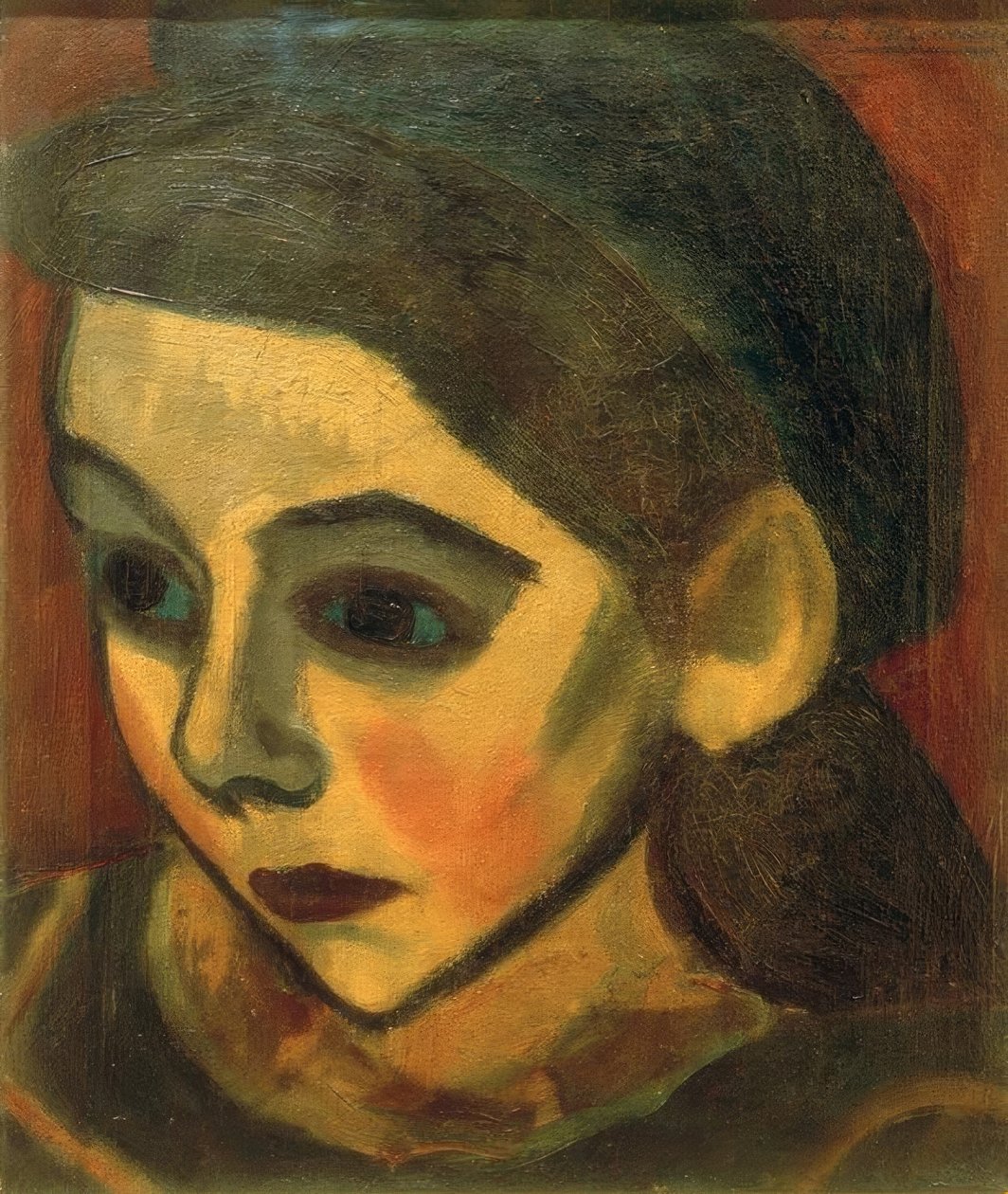Bretonisches Mädchen von Henri Victor Gabriel Le Fauconnier
