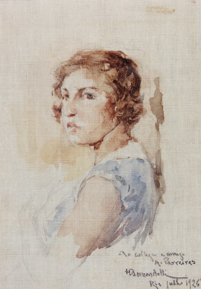 Kopf einer jungen Frau von Henrique Bernardelli