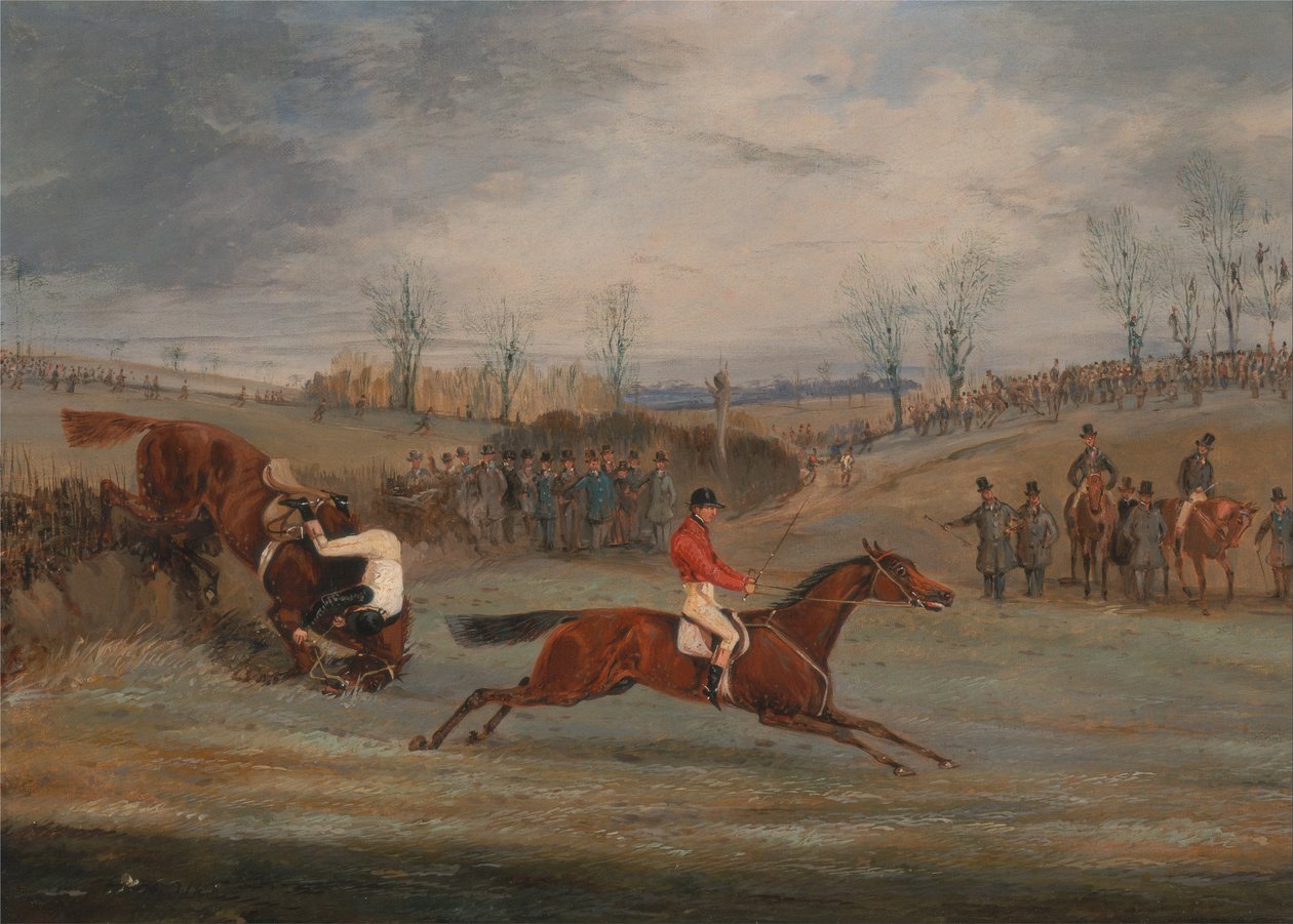Szenen von einem Hindernisrennen - Nahe dem Ziel von Henry Thomas Alken