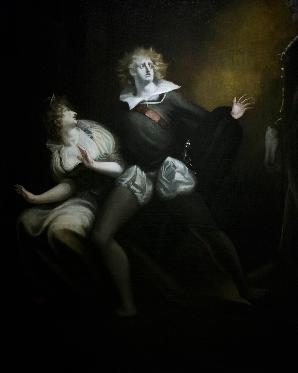 Gertrude, Hamlet und der Geist von Hamlets Vater (Detail) von Henry (1741 1825) Fuseli