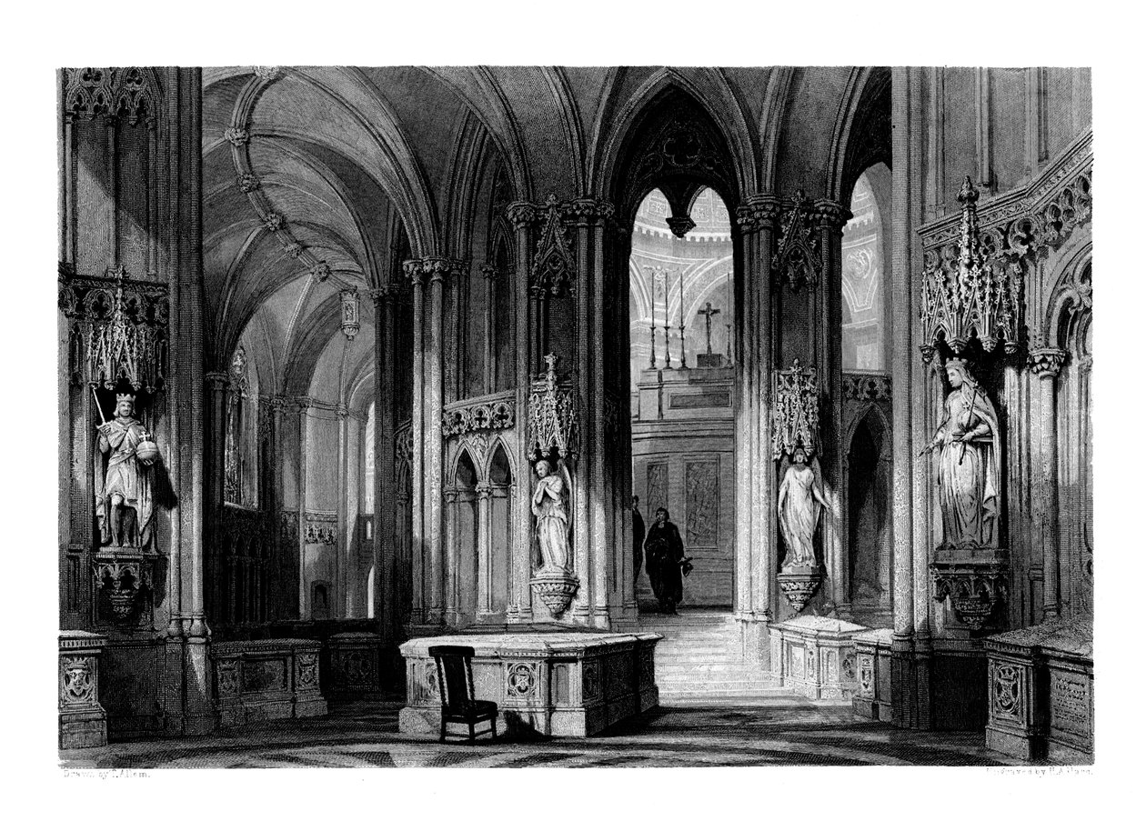Mausoleum der Familie Orléans, Kapelle von Dreux, Frankreich, 1875 von Henry Adlard