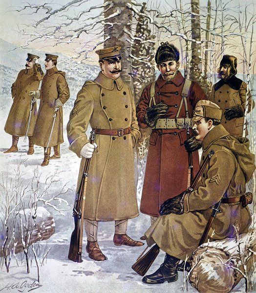 Winteruniformen der US-Armee von 1901-07 von Henry Alexander (after) Ogden