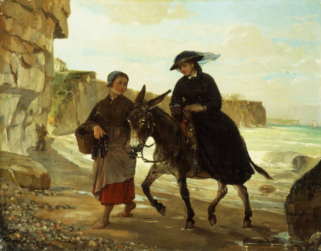 Der Tourist und die Fischerin, 1870 von Henry Bacon