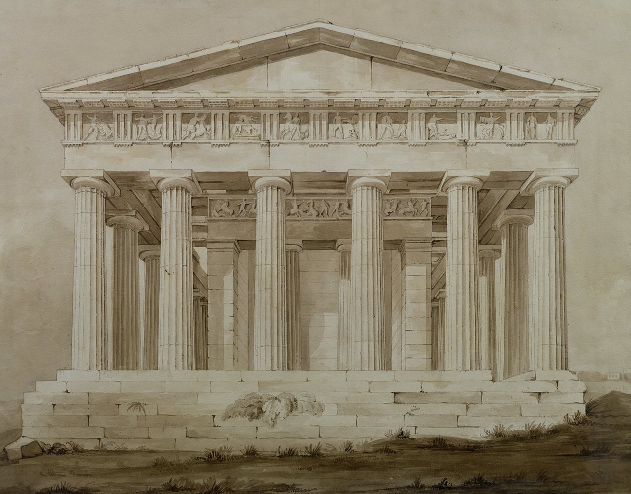 Tempel des Hephaistos, Athen von Henry Bailey