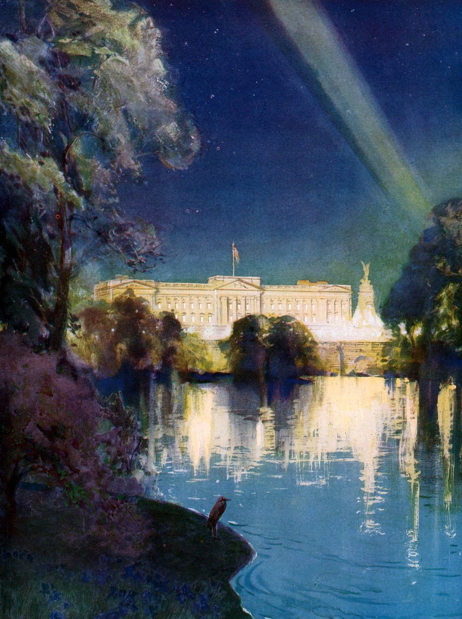 Buckingham Palace bei den Feierlichkeiten zur Krönung von König George VI. im Jahr 1937 von Henry Charles Brewer