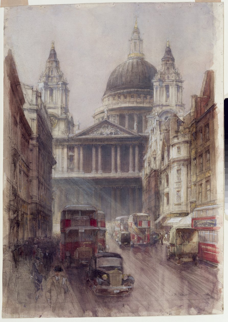 St. Pauls von Ludgate Hill von Henry Charles Brewer