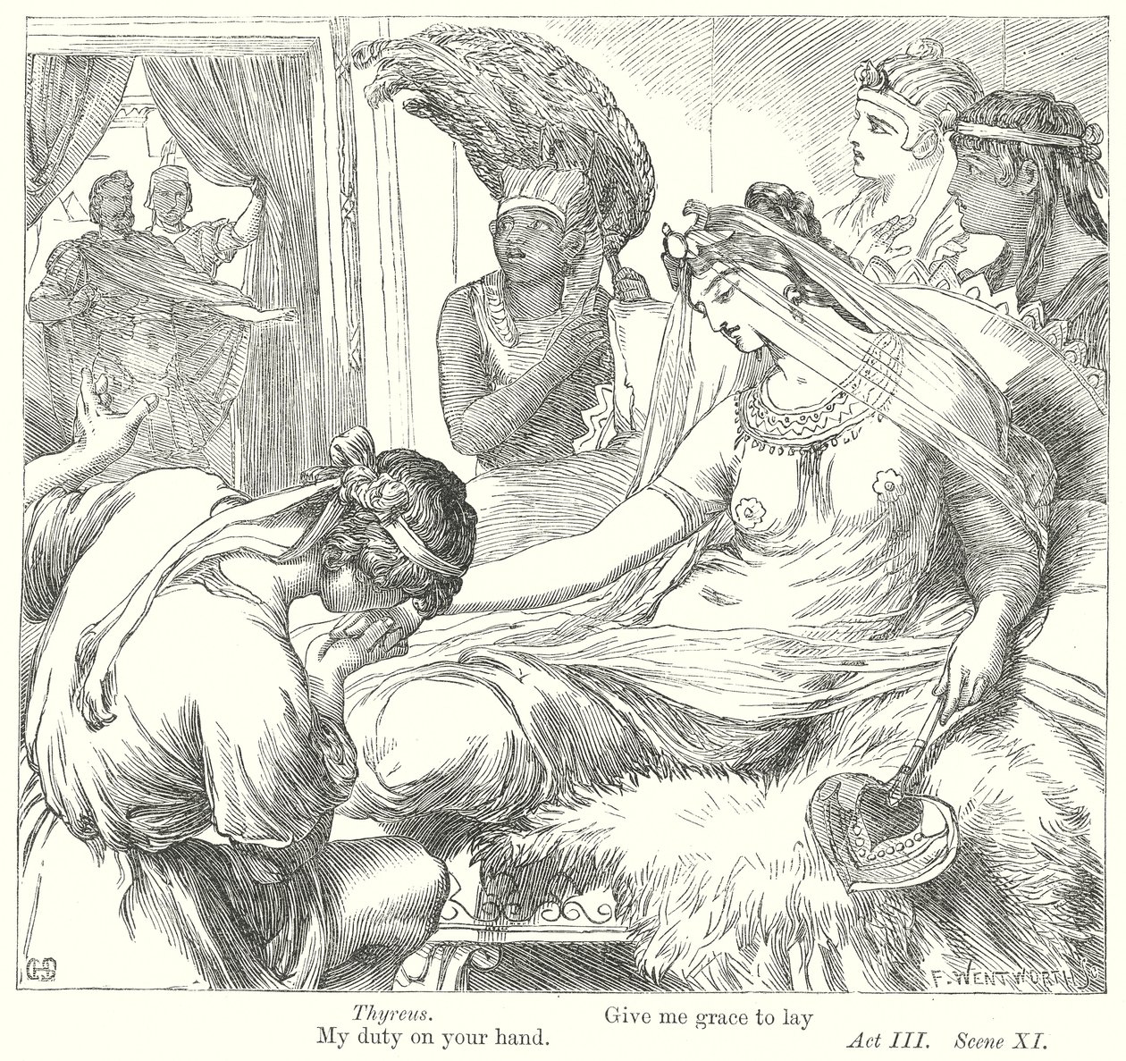 Antonius und Cleopatra von Henry Courtney (after) Selous