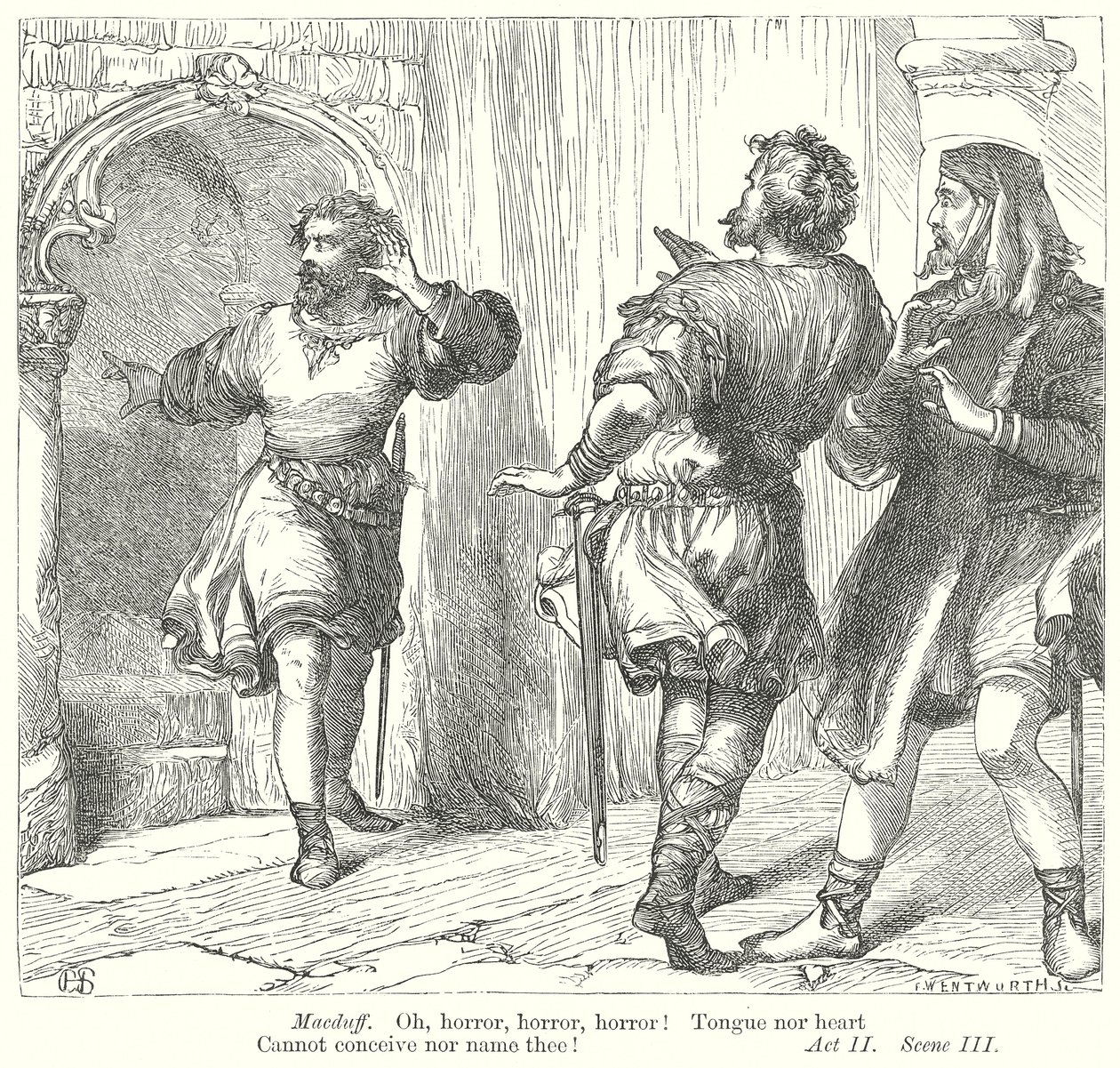 Macbeth (Gravur) von Henry Courtney (after) Selous