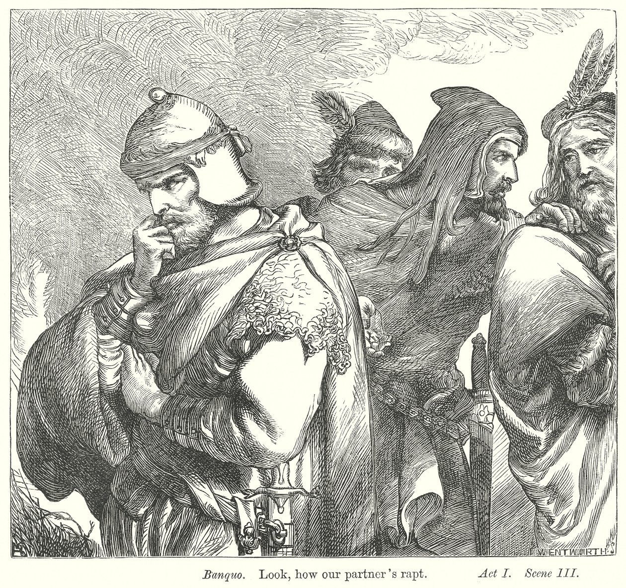 Macbeth (Gravur) von Henry Courtney (after) Selous