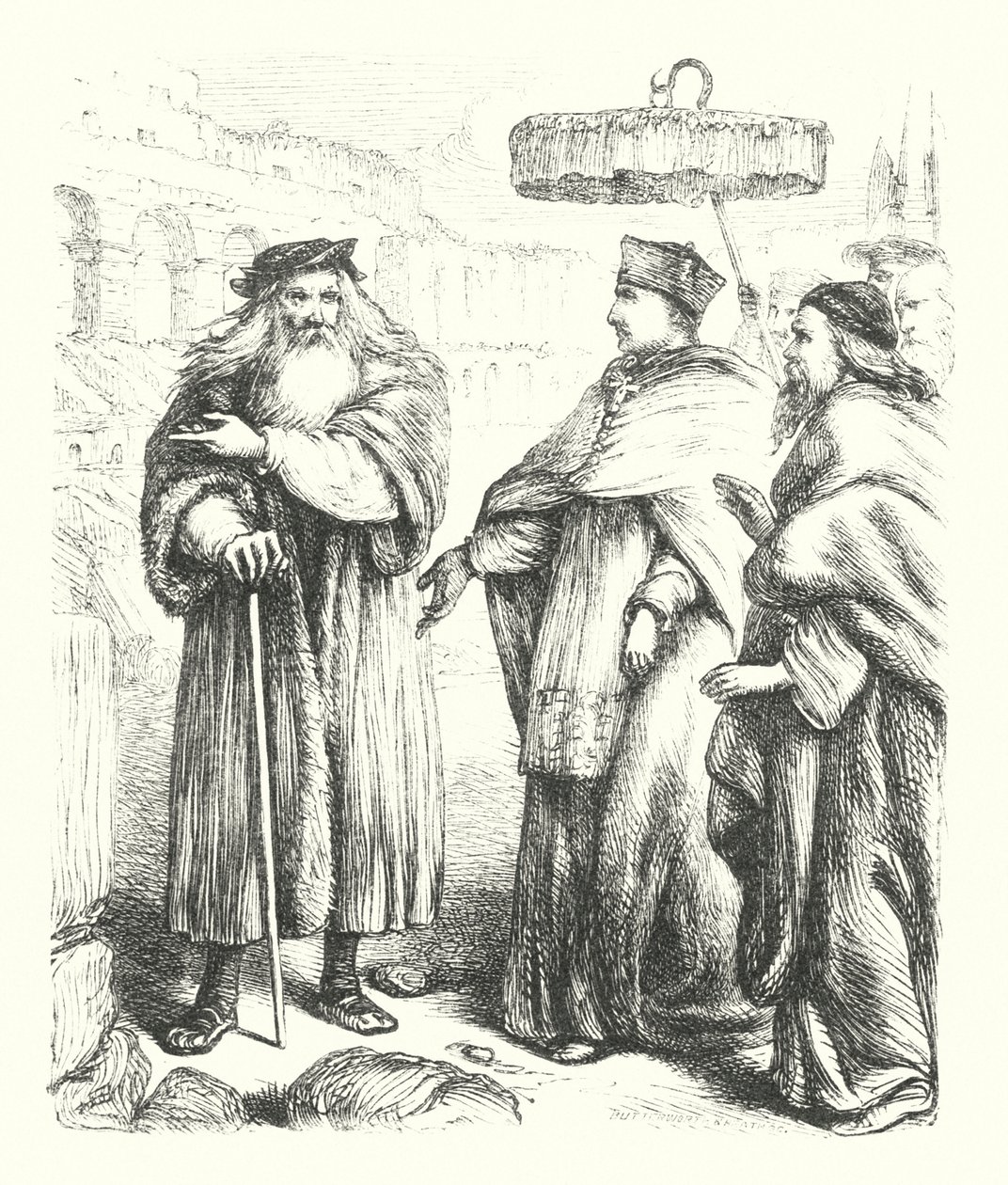 Michelangelo im Kolosseum von Henry Courtney (after) Selous