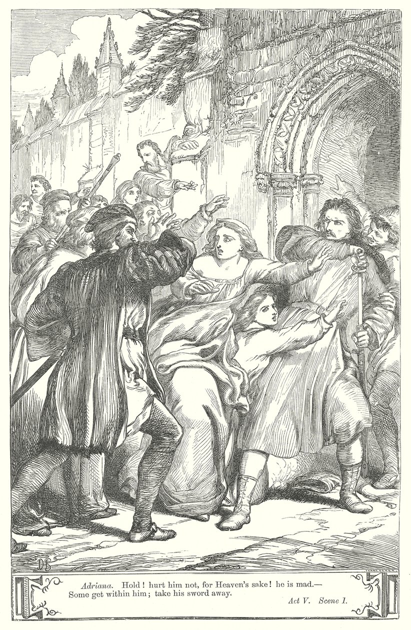 Die Komödie der Irrungen (Gravur) von Henry Courtney (after) Selous