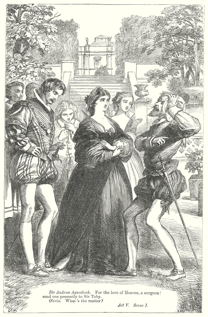 Was ihr wollt (Gravur) von Henry Courtney (after) Selous