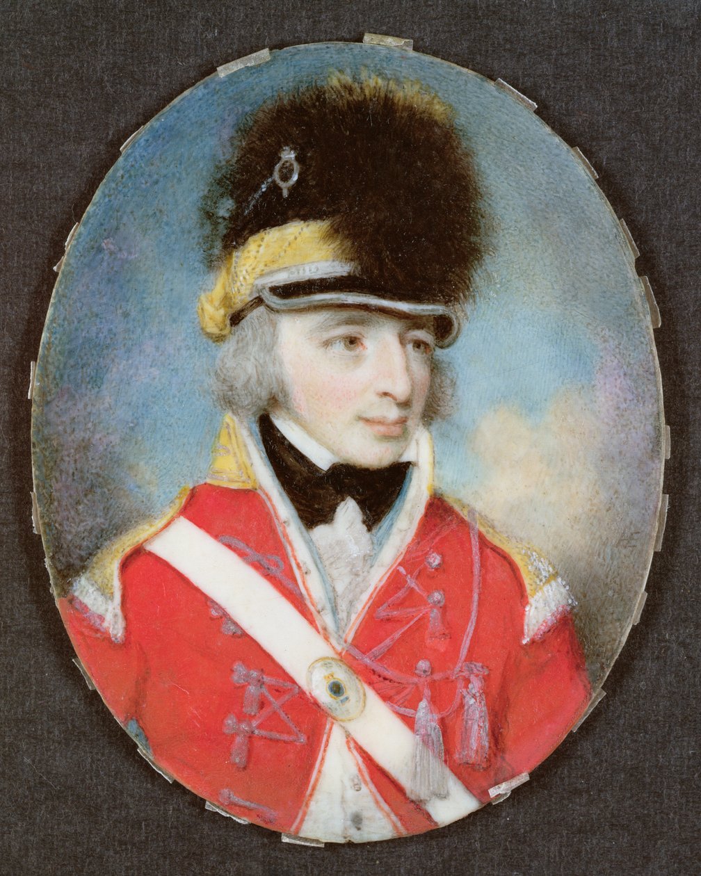 Miniatur eines unbekannten Offiziers, ca. 1797 von Henry Edridge