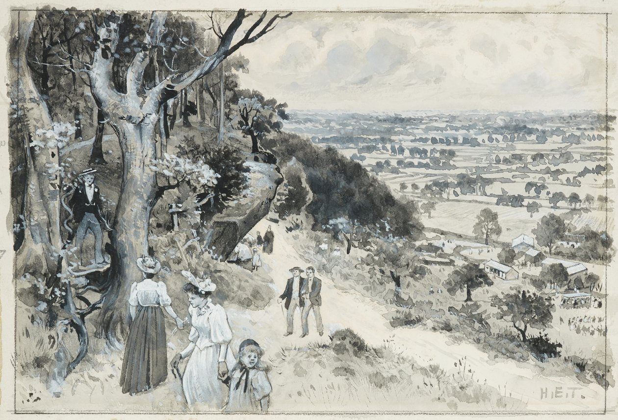 Alderley Edge, ein Picknick von Henry Edward Tidmarsh