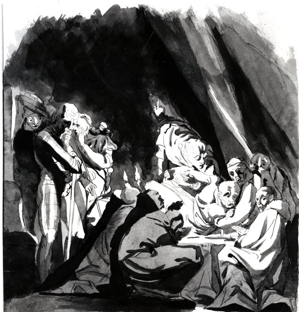 Tod von Kardinal Beaufort, Illustration aus Shakespeares 
