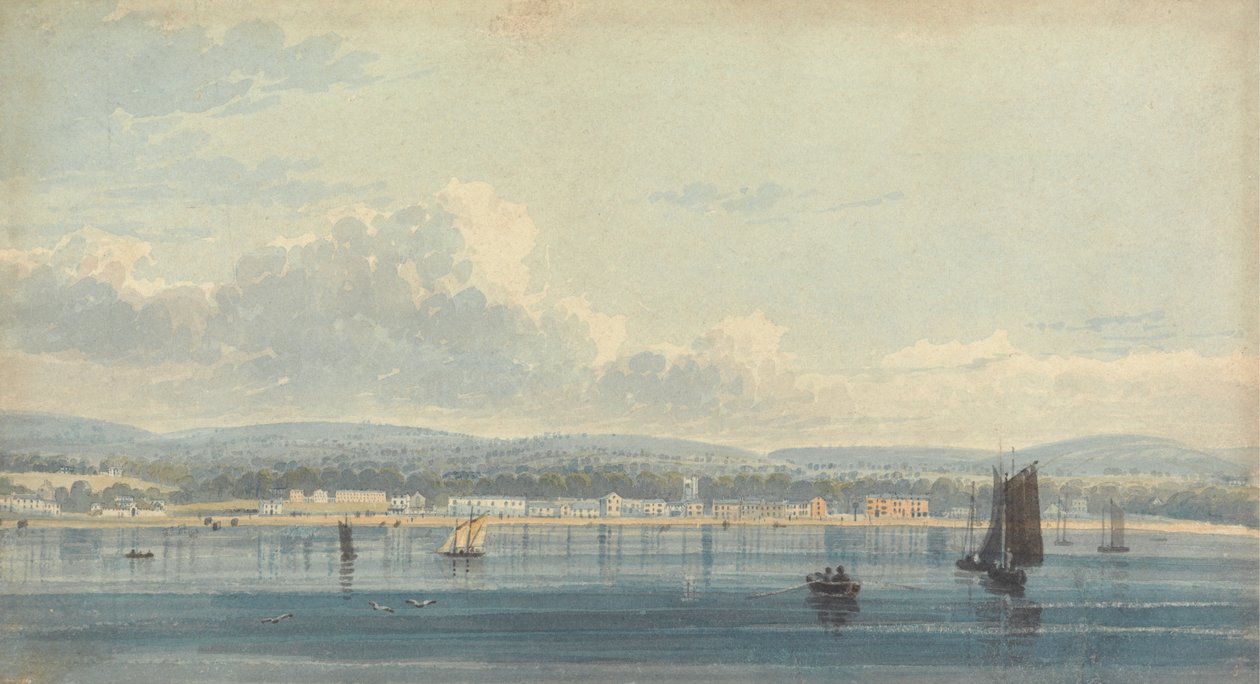 Sidmouth von der Küste aus von Henry Haseler