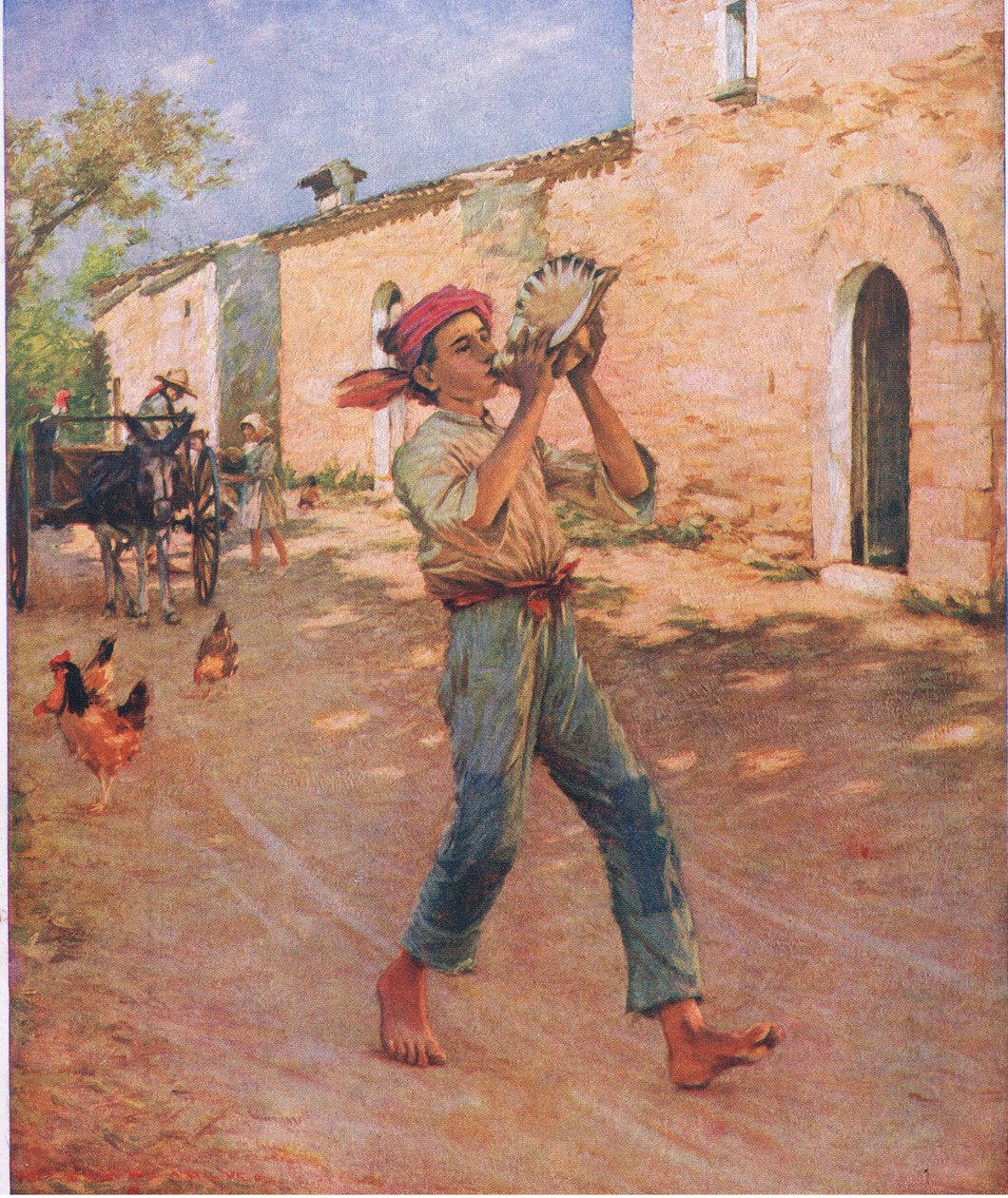 Weinende Fische in Spanien, Illustration aus Mein Magazin, 1925 von Henry Herbert La Thangue