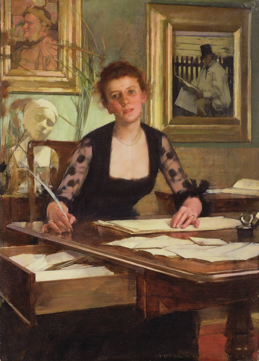 Porträt der Frau des Künstlers von Henry Herbert La Thangue