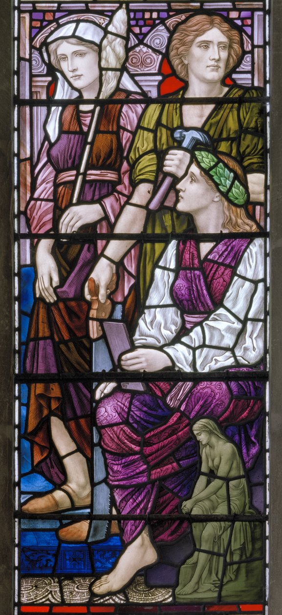 Buckland, St. Maria, Architektur, 1918 von Henry Holiday