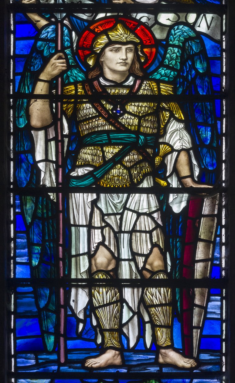 Buckland, St Mary, Lowndes & Drury, Henry Holiday, Der Erzengel St. Michael, 1918 von Henry Holiday
