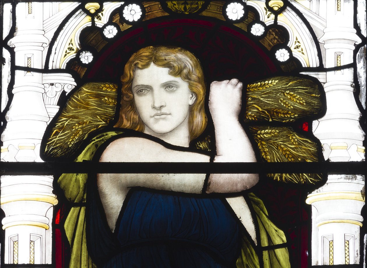 Ruth mit Korn (Detail), 1881-83 von Henry Holiday