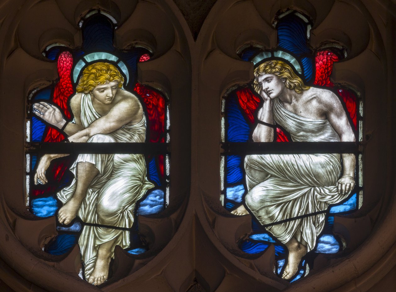 Westminster, St Margaret, James Powell & Sons, Henry Holiday, Maßwerkengel, 1883 von Henry Holiday
