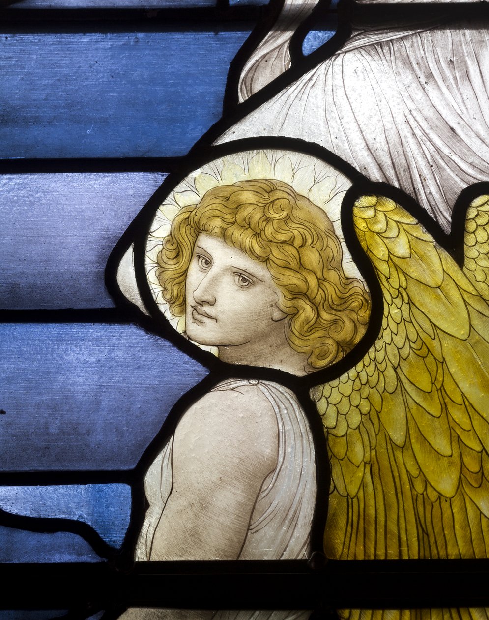 Wolsingham, St. Maria & St. Stephan, Jakobsleiter, Engel (Detail), 1881 von Henry Holiday