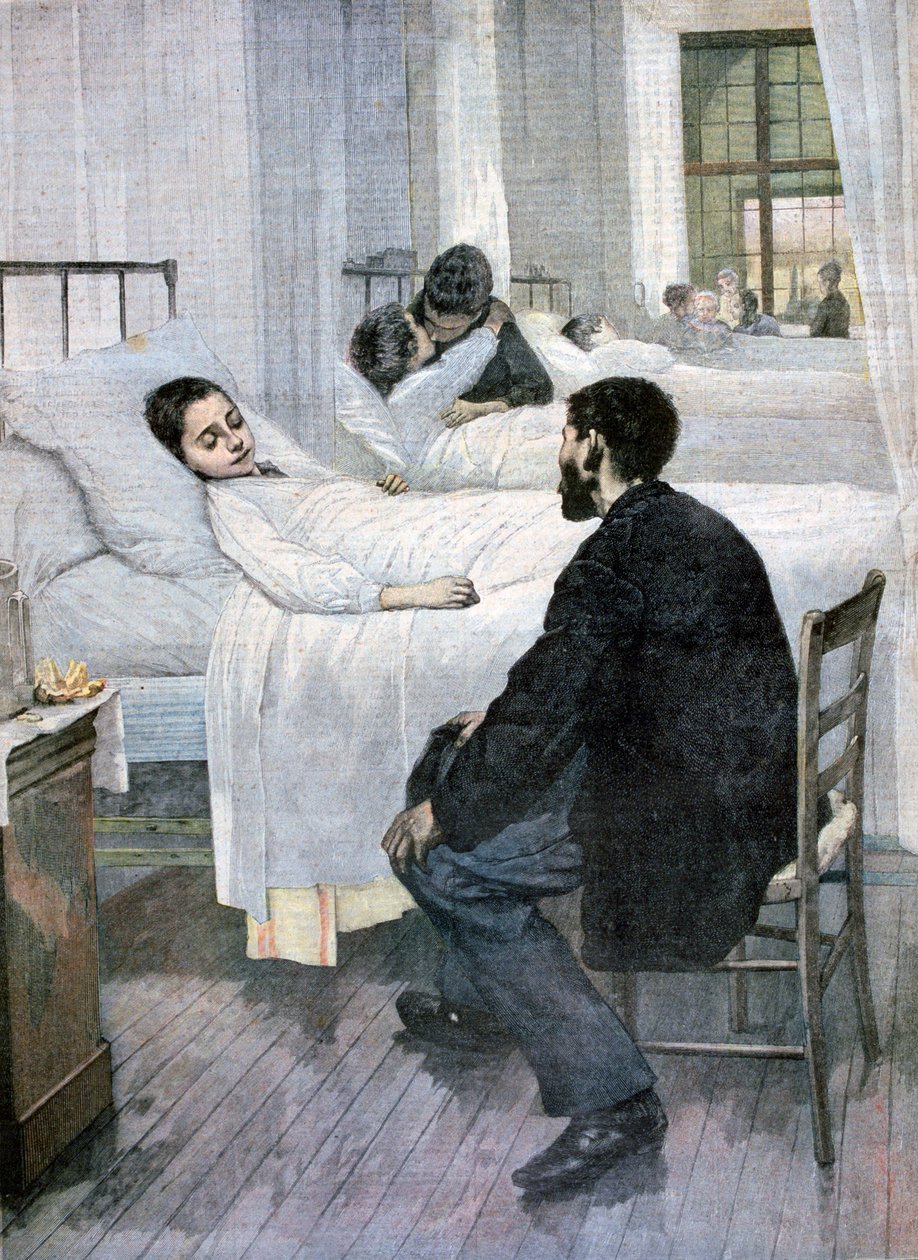 Besuchstag im Krankenhaus, 1893 von Henri Jules Jean Geoffroy