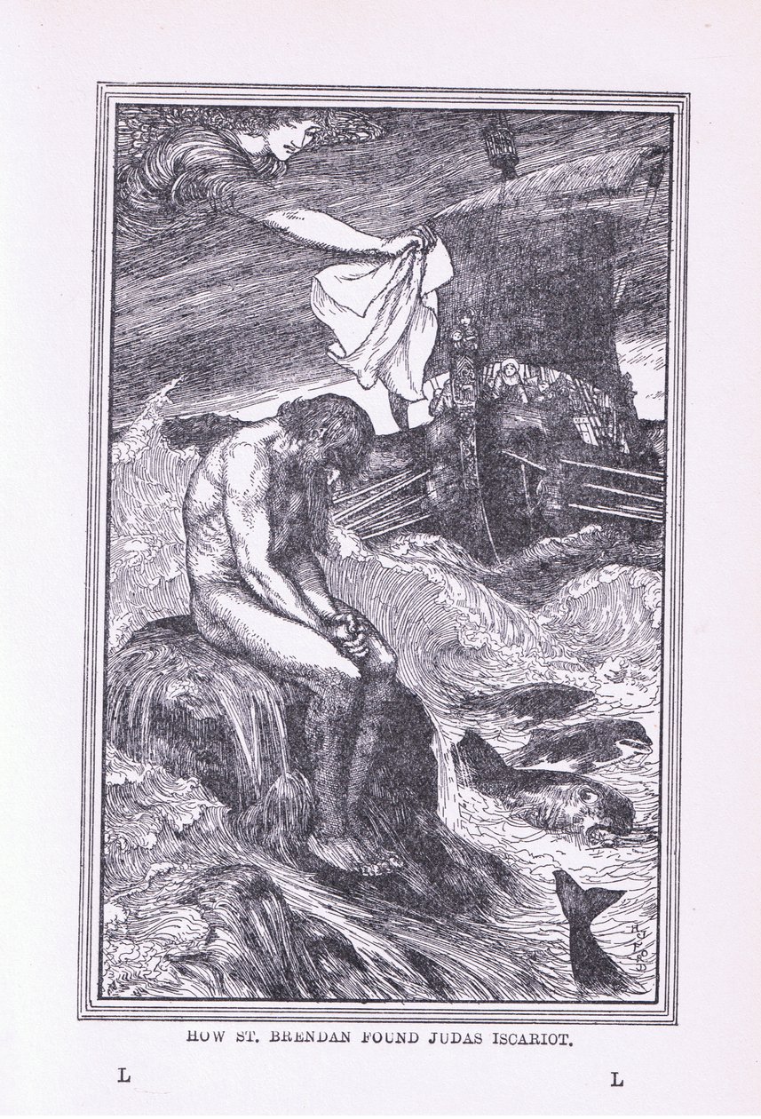 Wie St. Brendan Judas Iskariot fand, 1912 von Henry Justice Ford