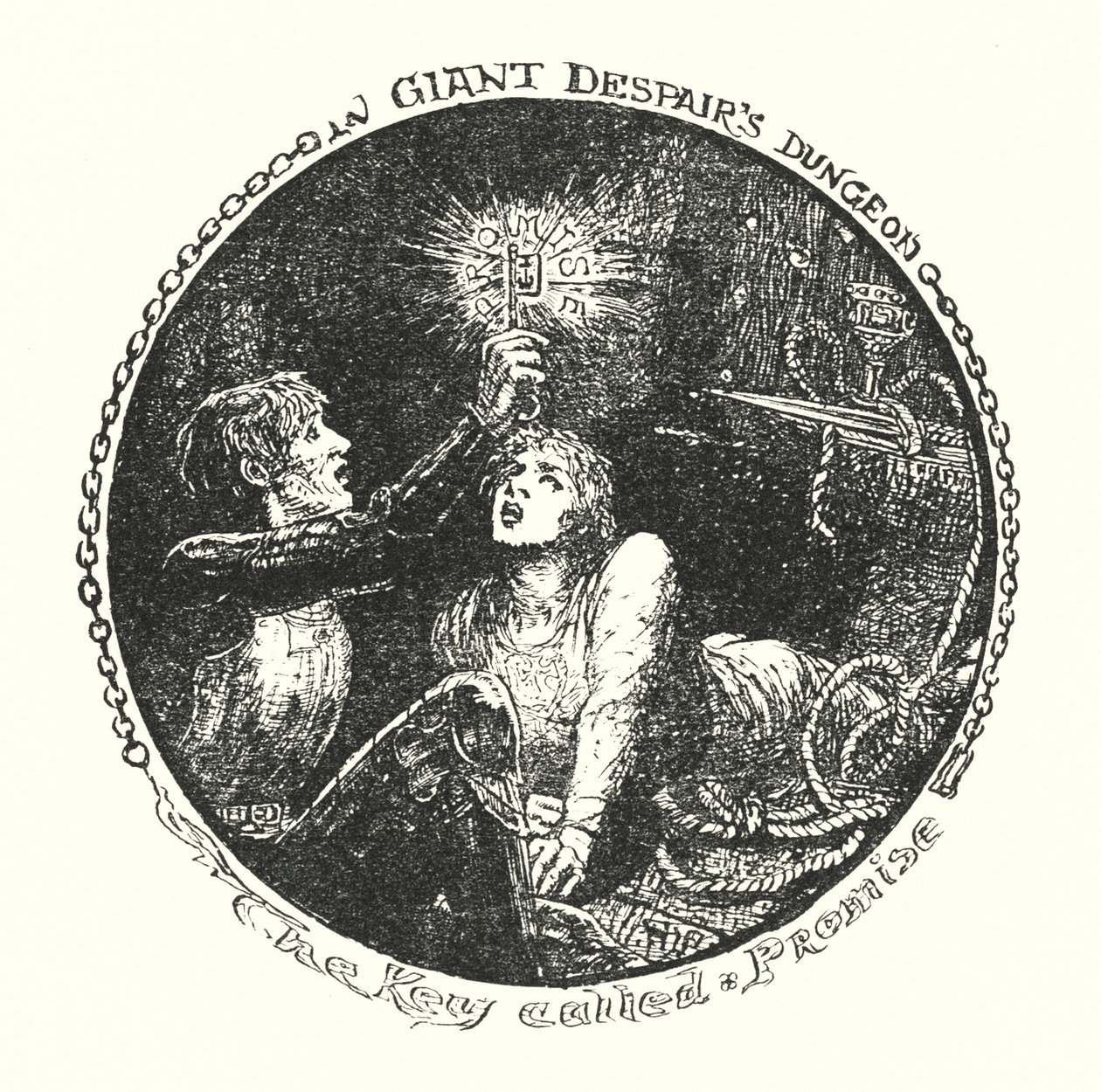 Illustration für Die Pilgerreise von John Bunyan von Henry Justice Ford