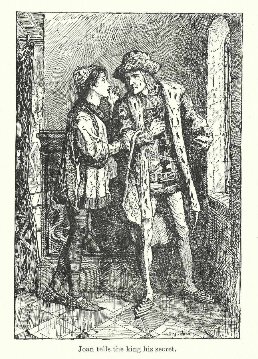 Joan verrät dem König sein Geheimnis von Henry Justice Ford