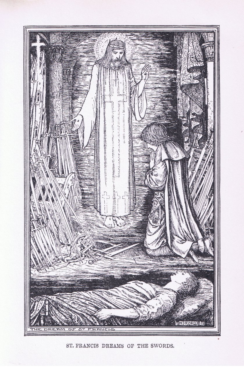 St. Franziskus träumt von den Schwertern, 1912 von Henry Justice Ford