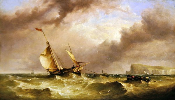 Schiffe vor dem South Foreland von Henry King Taylor