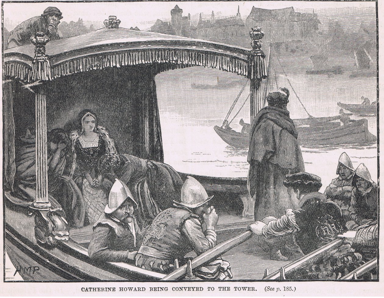 Catherine Howard wird zum Tower gebracht, 1542 von Henry Marriott Paget